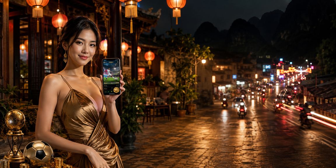 Người hâm mộ bóng đá tại chợ đêm Ninh Bình xem trận đấu và đặt kèo qua điện thoại